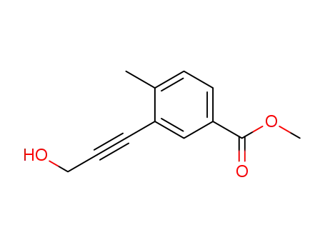 3-(3-hydroxy-prop-1-ynyl)-4-methyl-benzoic acid methyl ester