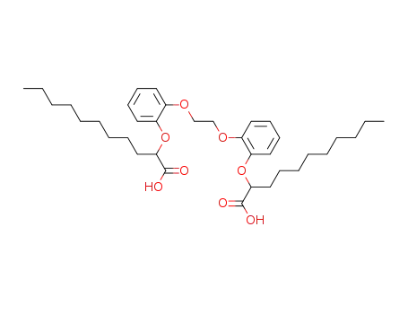1,2-bis-<-(1-carboxydecyloxy)phenoxy>ethane