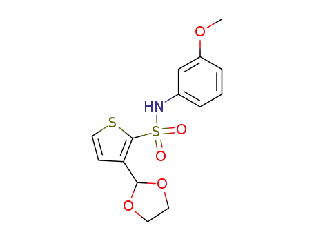 3-(1,3-dioxolan-2-yl)-N-(3-methoxyphenyl)-2-thiophenesulfonamide