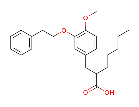 (+/-)-3-[4-methoxy-3-(2-phenylethoxy)phenyl]-2-pentylpropionic acid