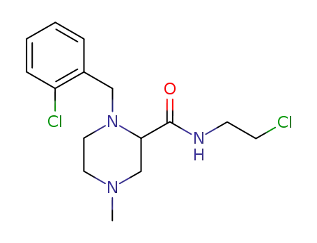 1-(2'-chlorobenzyl)-4-methyl-2-<(chloroethylamino)carbonyl>piperazine