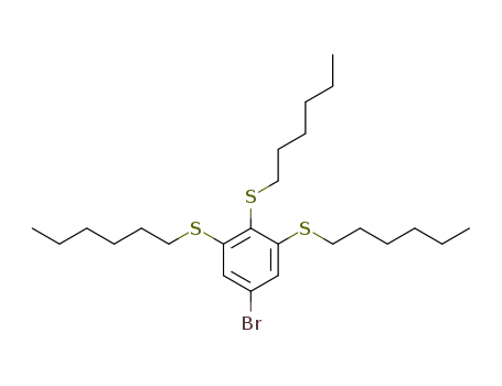 1-bromo-3,4,5-trihexylsulfanylbenzene