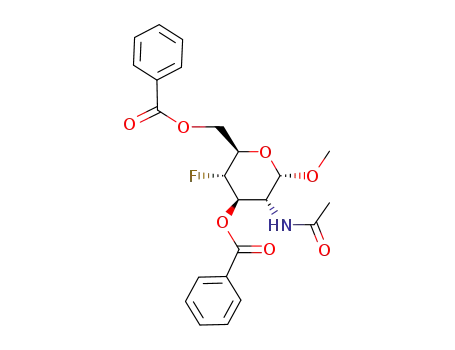 methyl 2-acetamido-3,6-di-O-benzoyl-2,4-dideoxy-4-fluoro-α-D-glucopyranoside