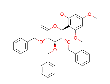 1,3,5-trimethoxy-2-(2,3,4-tri-O-benzyl-β-D-xylo-hex-5-enopyranosyl)benzene