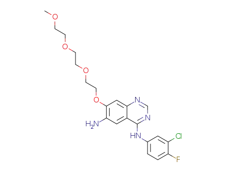 6-amino-4-[N-(3-chloro-4-fluorophenyl)amino]-7-(3,6,9-trioxadecanoxy)quinazoline