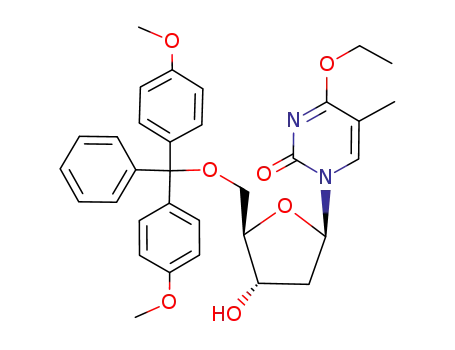 Thymidine, 5'-O-[bis(4-methoxyphenyl)phenylmethyl]-4-O-ethyl-