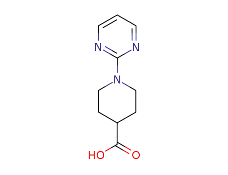 Molecular Structure of 303144-44-7 (1-(2-Pyrimidinyl)piperidine-4-carboxylic acid)