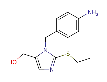 1H-Imidazole-5-methanol, 1-[(4-aminophenyl)methyl]-2-(ethylthio)-