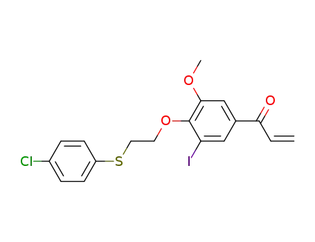 2-Propen-1-one,
1-[4-[2-[(4-chlorophenyl)thio]ethoxy]-3-iodo-5-methoxyphenyl]-