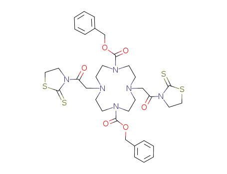 1,7-bis[2-oxo-2-(2-thioxo-1,3-thiazolidin-3-yl)ethyl]-4,10-di(benzyloxycarbonyl)-1,4,7,10-tetraazacyclododecane