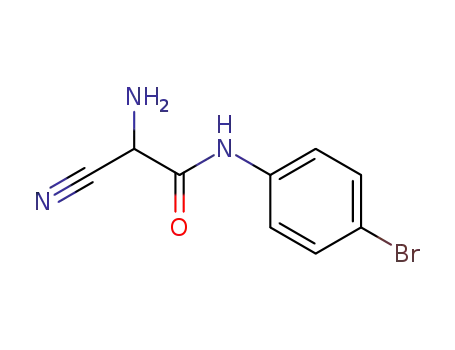 Molecular Structure of 287474-40-2 (2-AMINO-N-(4-BROMO-PHENYL)-2-CYANO-ACETAMIDE)