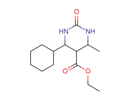 4-cyclohexyl-6-methyl-2-oxo-hexahydro-pyrimidine-5-carboxylic acid ethyl ester