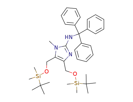 N-[4,5-bis(tert-butyldimethylsilyloxymethyl)-1-methyl-1H-imidazol-2-yl]-N-tritylamine
