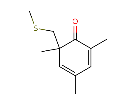 2,4-Cyclohexadien-1-one, 2,4,6-trimethyl-6-[(methylthio)methyl]-