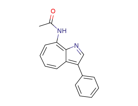 Molecular Structure of 63725-09-7 (Acetamide, N-(3-phenylcyclohepta[b]pyrrol-8-yl)-)