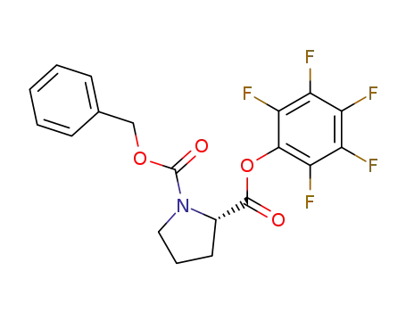 Molecular Structure of 17543-45-2 (1,2-Pyrrolidinedicarboxylic acid, 2-(pentafluorophenyl) 1-(phenylmethyl)
ester, (2S)-)