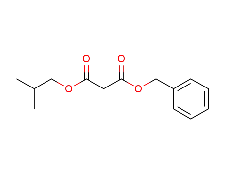 Molecular Structure of 98442-22-9 (Malonic acid benzyl ester isobutyl ester)