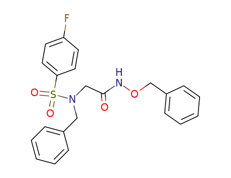 2-[benzyl-(4-fluoro-benzenesulfonyl)-amino]-<i>N</i>-benzyloxy-acetamide