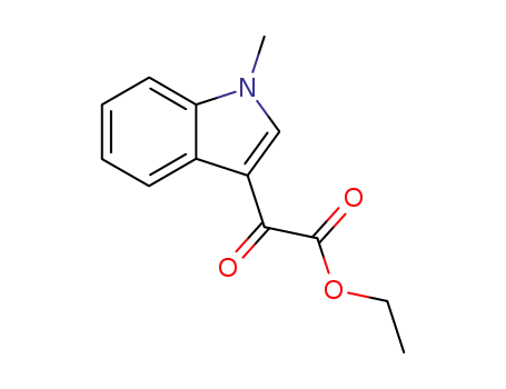 Molecular Structure of 25055-54-3 (ethyl 2-(1-methylindol-3-yl)-2-oxo-acetate)