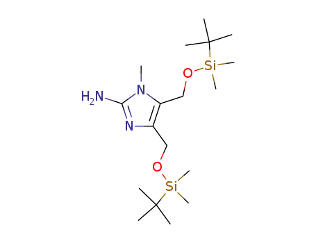 4,5-bis(tert-butyldimethylsilyloxymethyl)-1-methyl-1H-imidazol-2-ylamine