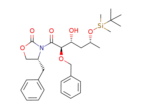 (4R,2'R,3'R,5'R)-3-[5-(tert-Butyldimethylsilyloxy)-3-hydroxy-2-(phenylmethoxy)hexanoyl]-4-(phenylmethyl)oxazolidin-2-one