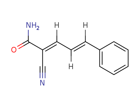2,4-Pentadienamide, 2-cyano-5-phenyl-, (E,E)-