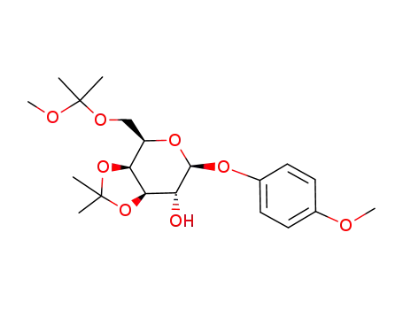 p-methoxyphenyl 3,4-O-isopropylidene-6-O-(1-methoxy-1-methylethyl)-β-D-galactopyranoside