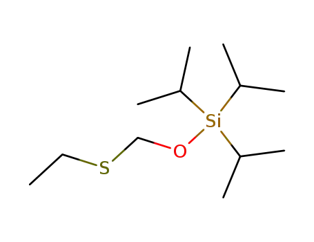 Molecular Structure of 253586-28-6 (triisopropylsilyl (ethylthio)methyl ether)