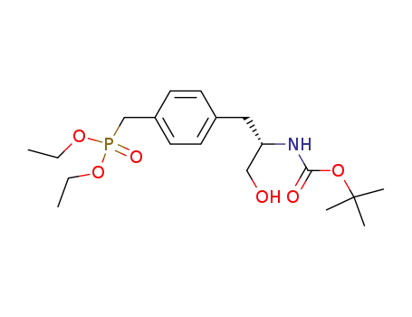 diethyl [(4-{(2S)-2-[(tert-butoxycarbonyl)amino]-3-hydroxypropyl}phenyl)methyl]phosphonate