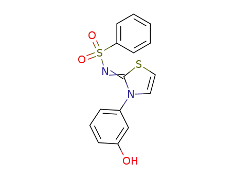 N-[2,3-dihydro-3-(3-hydroxyphenyl)-2-thiazolylidene]phenylsulfonamide
