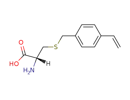 Molecular Structure of 36497-69-5 (S-[(4-ethenylphenyl)Methyl]- L-cysteine)
