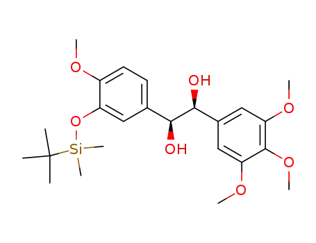(1S,2S)-1-[3-(tert-Butyl-dimethyl-silanyloxy)-4-methoxy-phenyl]-2-(3,4,5-trimethoxy-phenyl)-ethane-1,2-diol