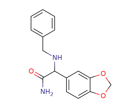 2-benzo[1,3]dioxol-5-yl-2-benzylamino-acetamide