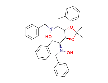 (2R,3S,4S,5S)-2,5-bis(N-benzylhydroxylamine)-3,4-O-isopropylidene-1,6-diphenyl-3,4-hexanediol