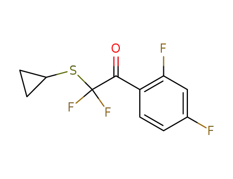 2-(Cyclopropylthio)-1-(2,4-difluorophenyl)-2,2-difluoro-1-ethanone