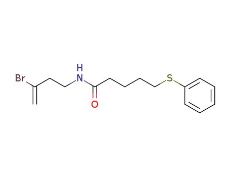 N-(3-bromobut-3-enyl)-5-(phenylsulfanyl)pentanamide