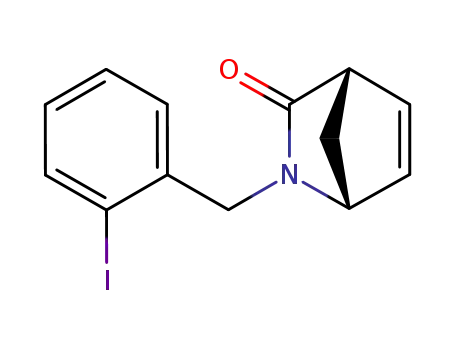 Molecular Structure of 195830-50-3 (N-(2'-iodobenzyl)-2-aza-3-oxobicyclo[2.2.1]hept-5-ene)