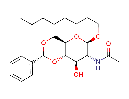 1-octyl 2-acetamido-4,6-O-benzylidene-2-deoxy-β-D-glucopyranoside