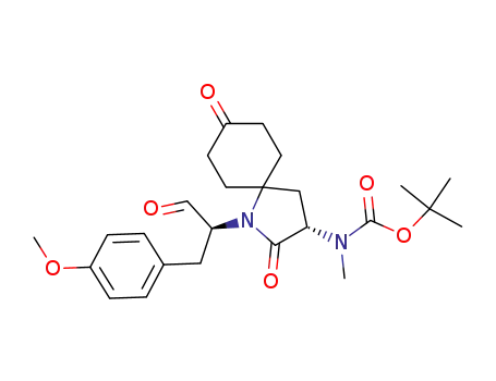 (αS,3S)-3-[[(1,1-dimethylethoxy)carbonyl]methylamino]-α-[(4-methoxyphenyl)methyl]-2,8-dioxo-1-azaspiro[4,5]decane-1-acetaldehyde