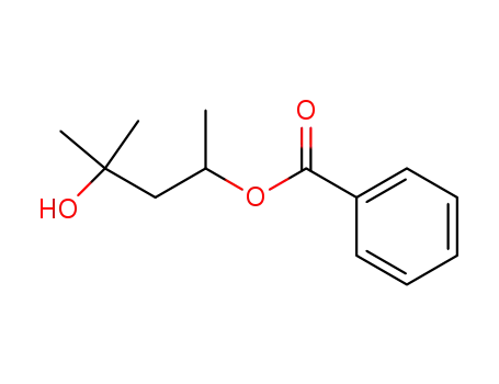 Molecular Structure of 56543-20-5 (4-hydroxy-4-methylpentan-2-yl benzoate)