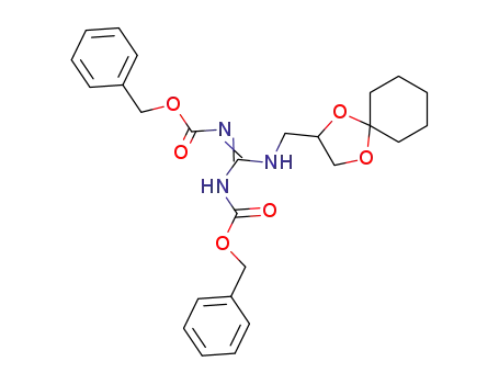 N-(1,4-Dioxaspiro[4,5]dec-2-ylmethyl)-N',N''-bis(benzyloxycarbonyl)guanidine