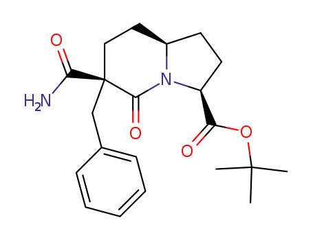 (3S,6S,9S)-1-aza-2-oxo-3-aminocarbonyl-3-benzyl-9-tert-butoxycarbonyl-bicyclo[4.3.0]nonane