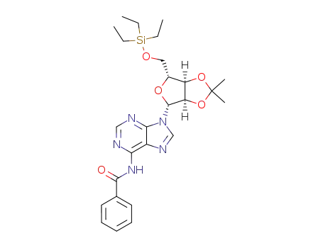 N<sup>6</sup>-benzoyl-2',3'-O-isopropylidene-5'-O-(triethylsilyl)adenosine