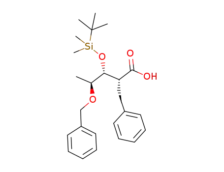 (2R,3R,4S)-2-benzyl-3-(tert-butyldimethylsilanyloxy)-4-benzyloxypentanoic acid