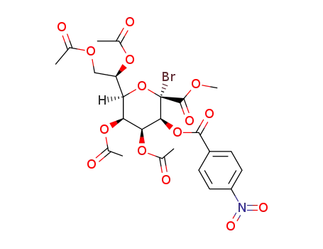 Methyl <4,5,7,8-tetra-O-acetyl-3-O-(4-nitrobenzoyl)-α-D-glycero-D-talo-2-octulopyranosyl bromide>onate