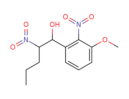 Molecular Structure of 350821-45-3 (1-(3-methoxy-2-nitrophenyl)-2-nitropentanol)