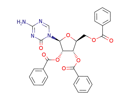 Molecular Structure of 206269-45-6 (1-(2,3,5-tri-O-benzoyl-β-L-ribofuranosyl)-5-azacytosine)