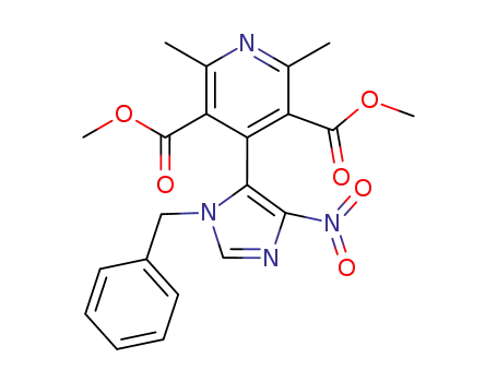 4-(1-Benzyl-4-nitro-imidazol-5-yl)-2,6-dimethyl-pyridin-3,5-dicarbonsaeuredimethylester