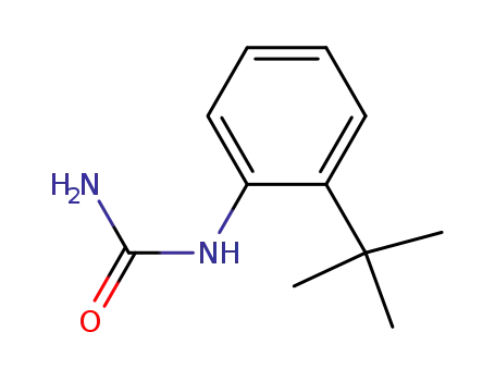 Molecular Structure of 142940-79-2 (Urea, [2-(1,1-dimethylethyl)phenyl]-)