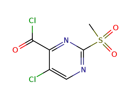 4-Pyrimidinecarbonyl chloride, 5-chloro-2-(methylsulfonyl)-